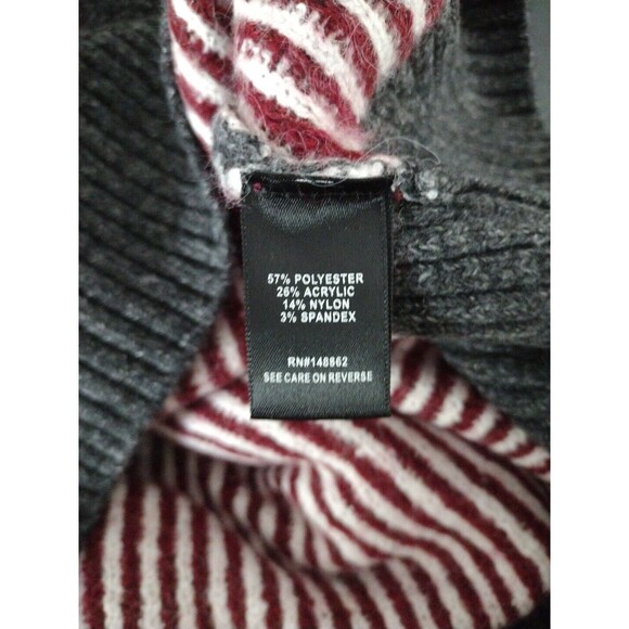 NWT Torrid Vegan Cashmere Argyle Print Crewneck women's long sleeve sweater L/12 - Picture 7 of 8